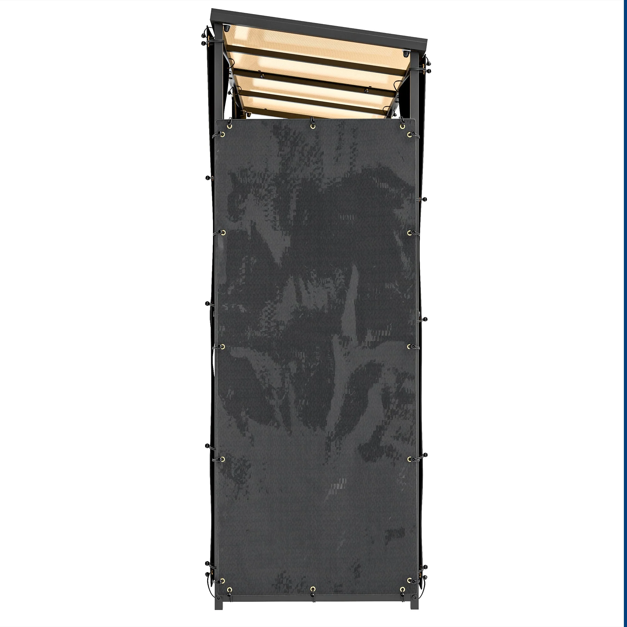 Firewood Rack Covers, Set of 2, Waterproof 600D Oxford, Black - Image 7