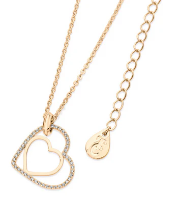 Floating Heart Pendant - Gold