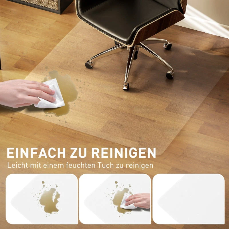 Floor Protection Mat, Non-Slip 1.5mm Thick 120x120cm, Transparent - Image 4