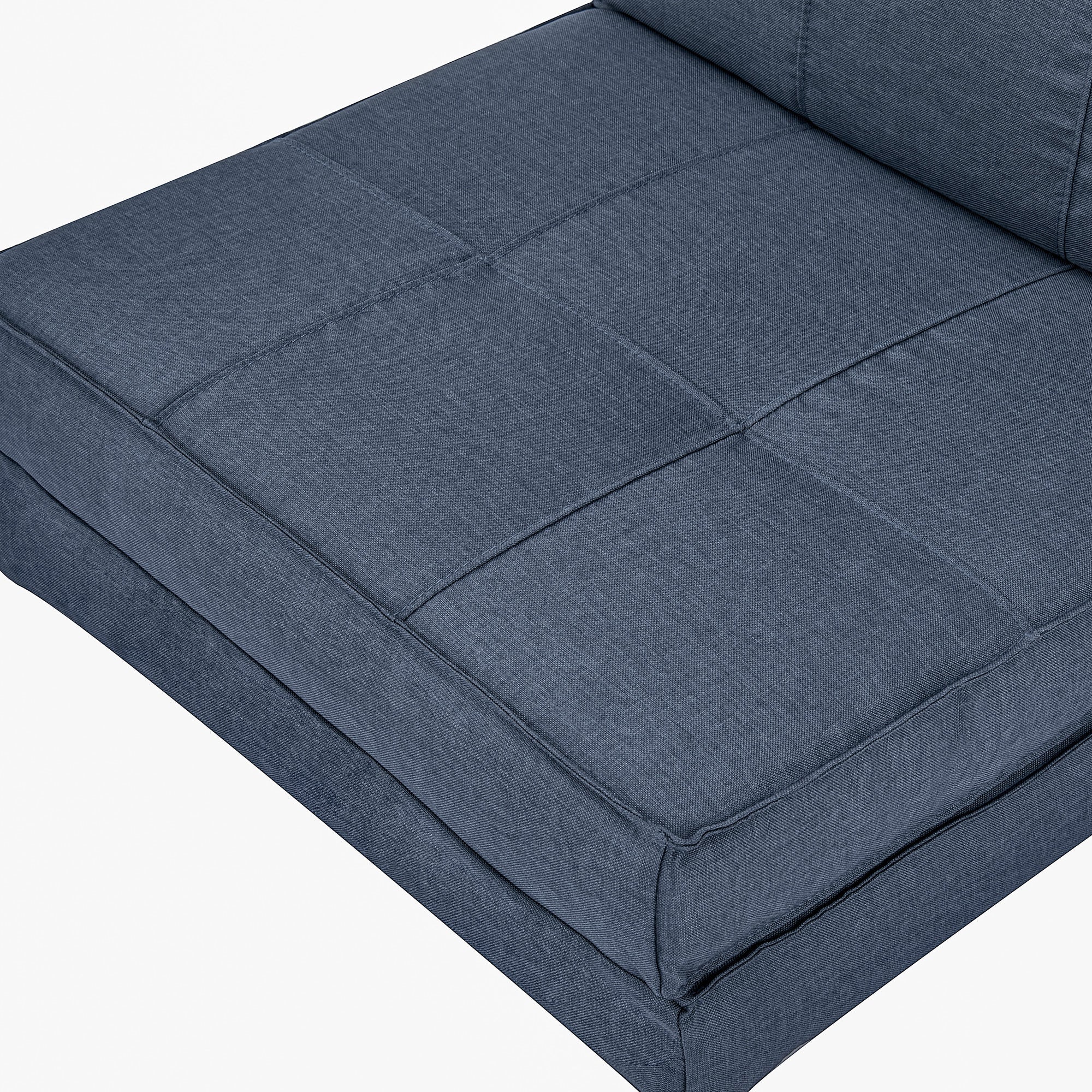 Floor Sofa, 5-Level Adjustable Folding Sleeping Chair, Dark Blue - Image 8
