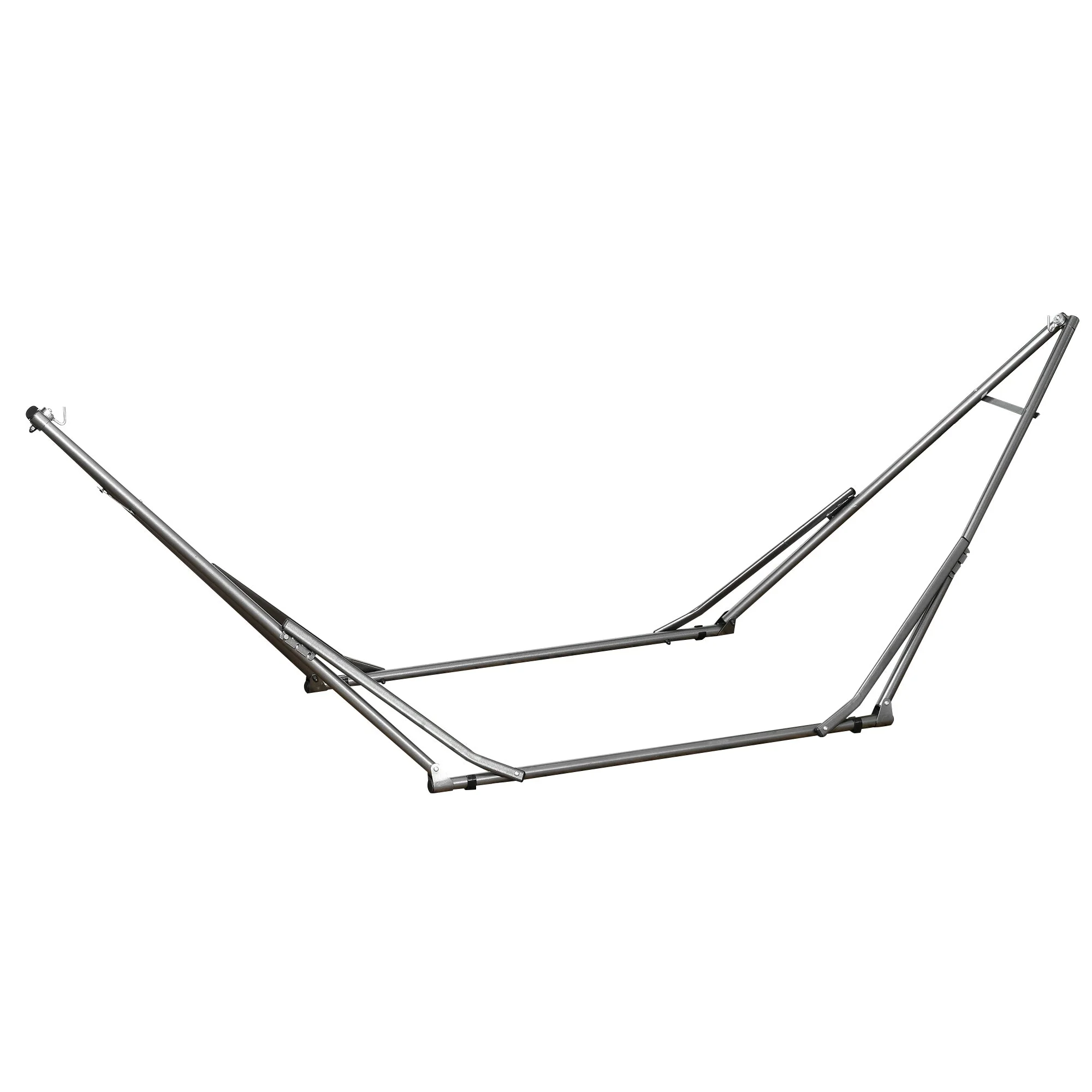 Foldable 2-in-1 Hammock Stand & Clothes Rack, 120kg Load Capacity, 290x92x88cm, for Garden & Patio
