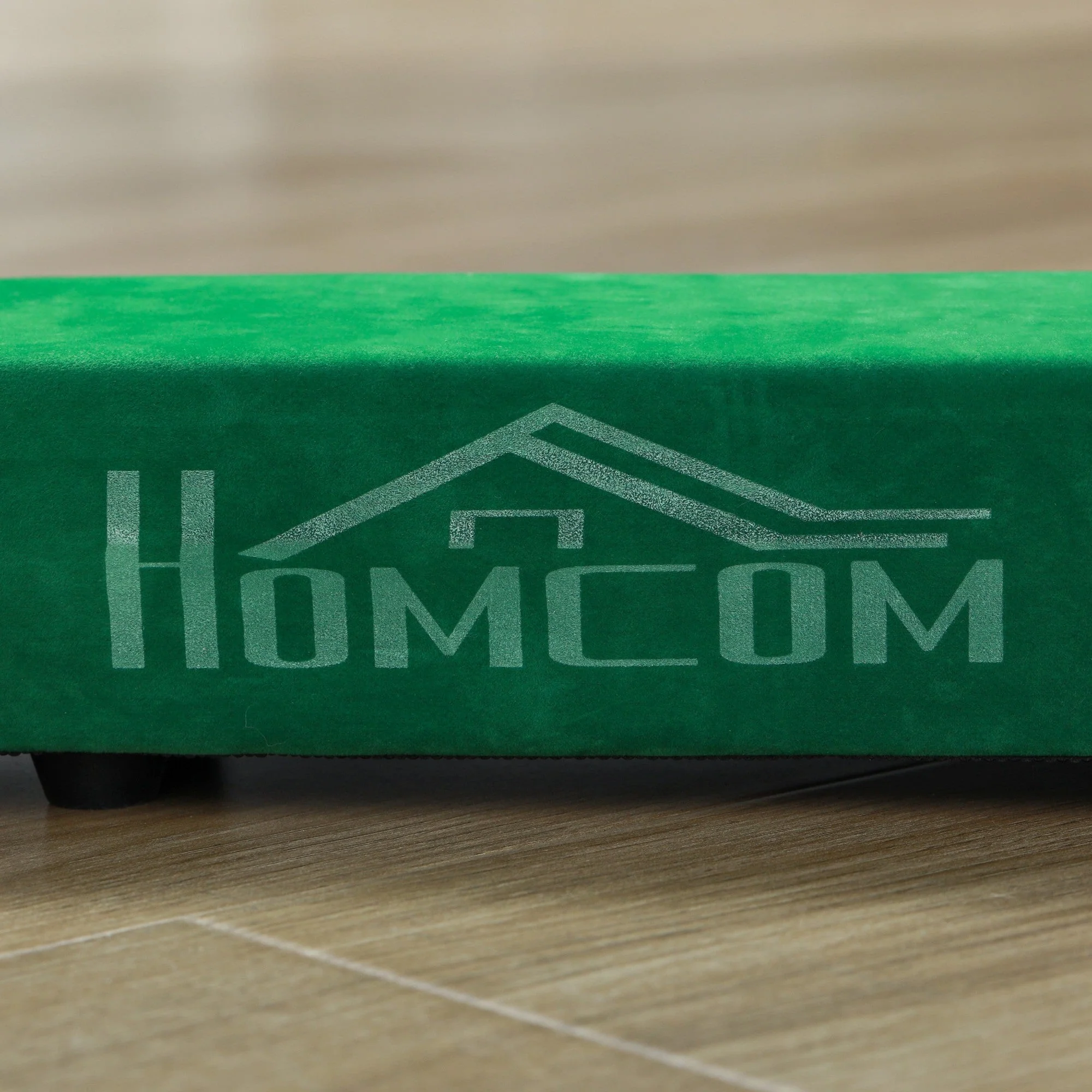 Foldable Balance Beam Non-Slip Suede Cover Sturdy Wood - Green - Image 8