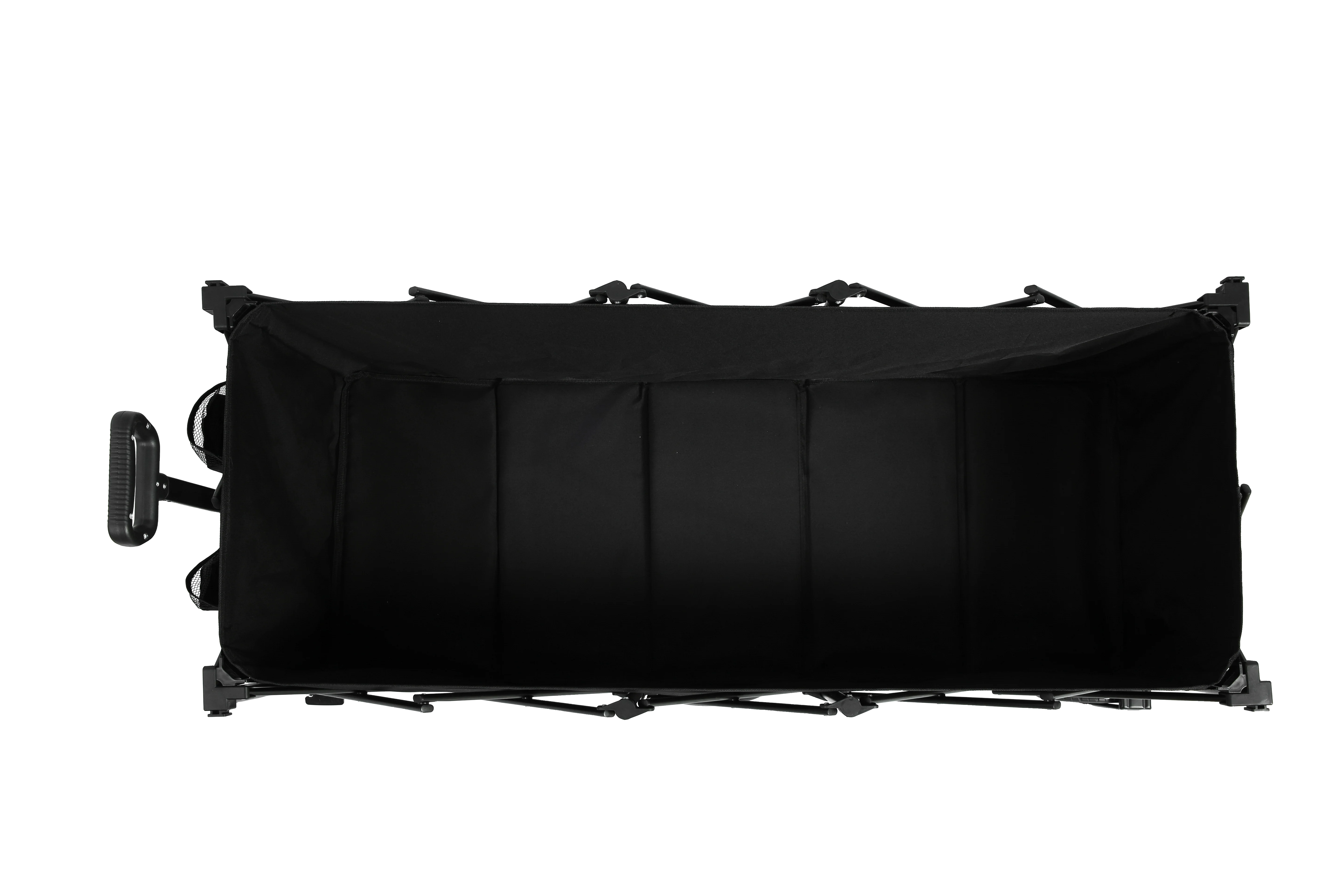 Foldable Extended Wagon, 220lbs Capacity, 300L, All-Terrain Wheels, Black - Image 3