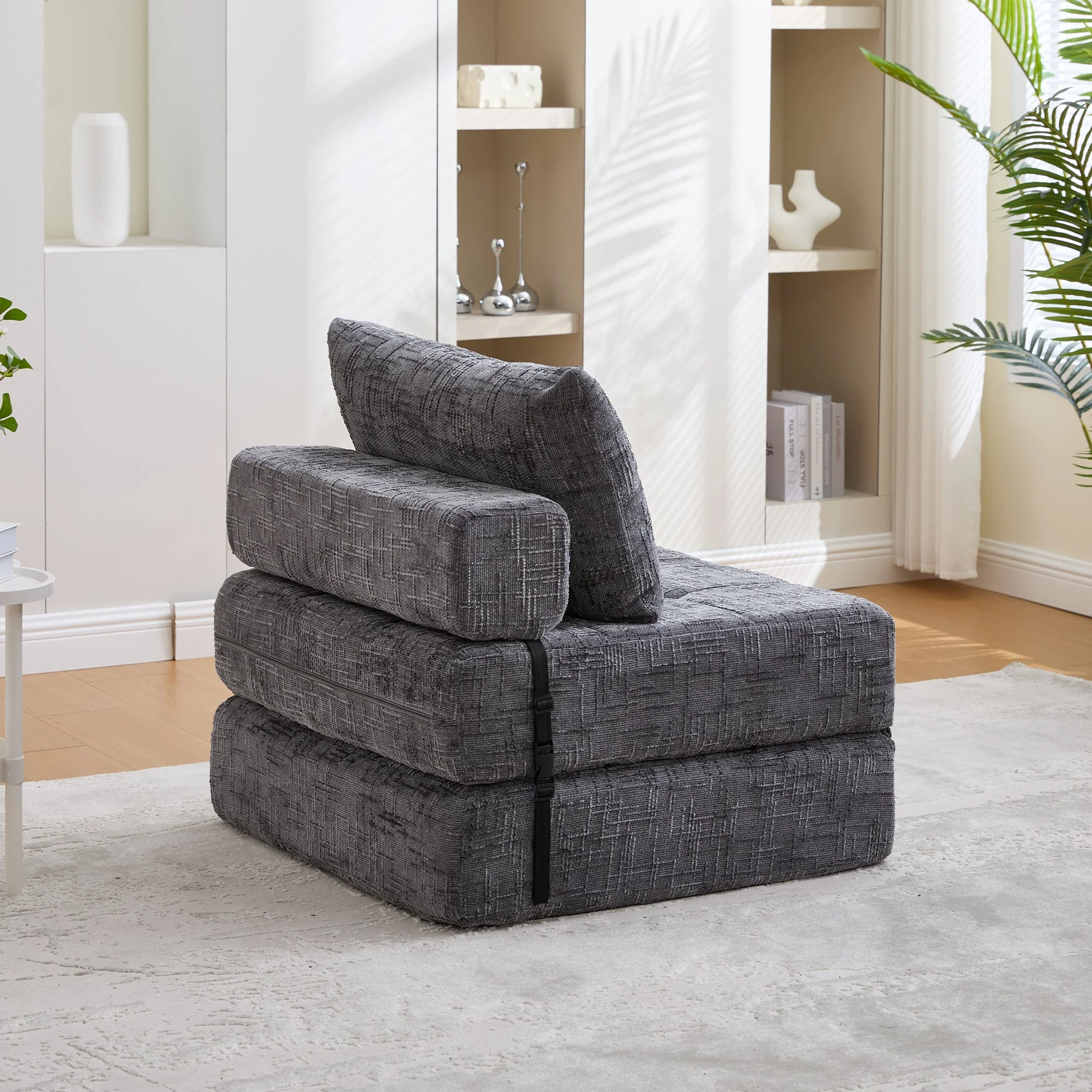 Folding Sofa Bed with Pillows & Backrest, Comfortable Floor Mattress - Image 10