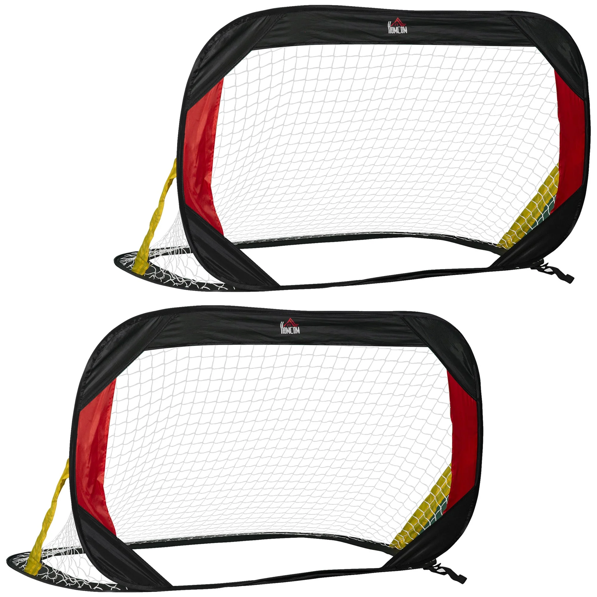 Football Goals, Foldable Mini, Net, Polyester, Black - Image 2