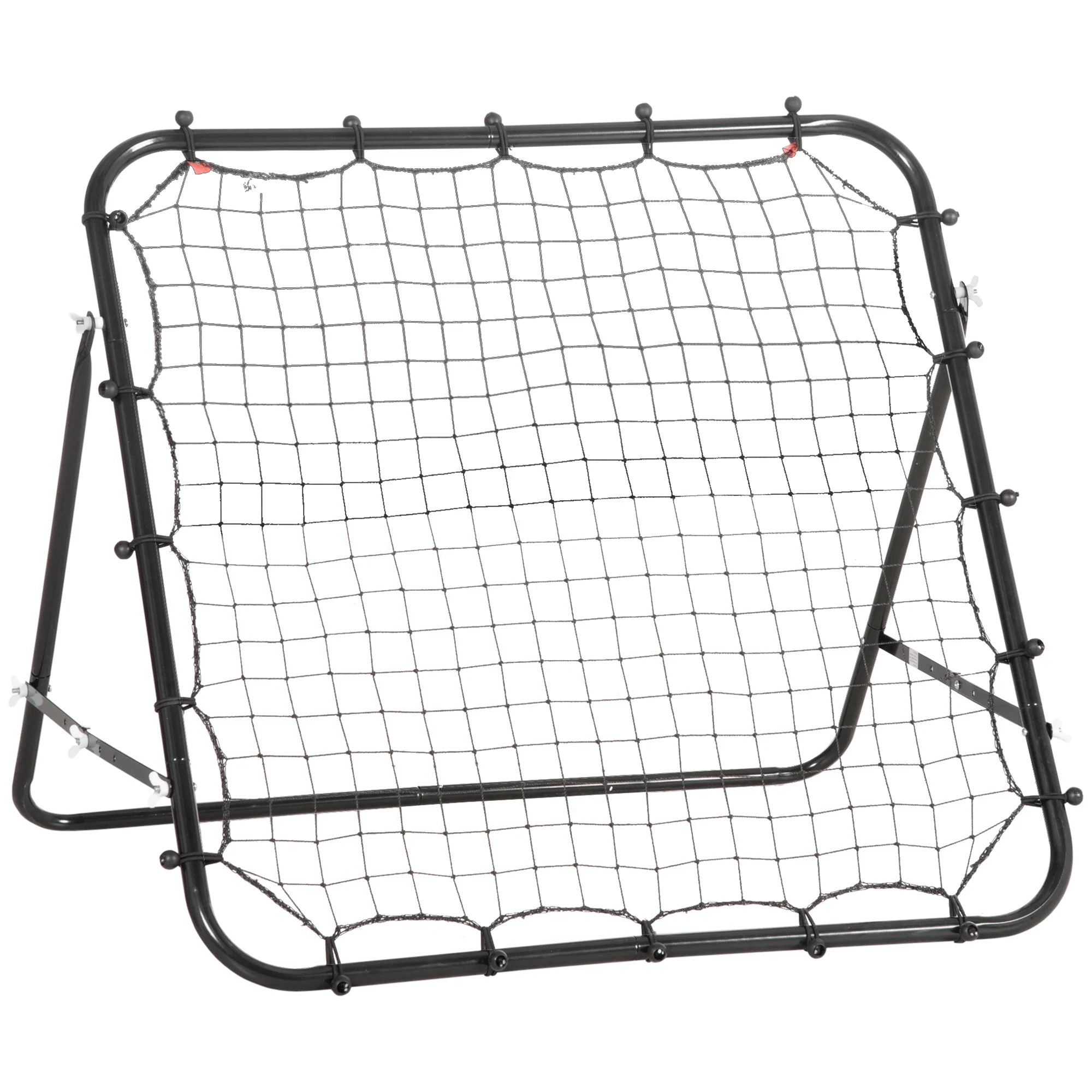 Football Rebounder Kickback Goal Rebound Wall 96x80x96 cm black metal and PE - Image 2
