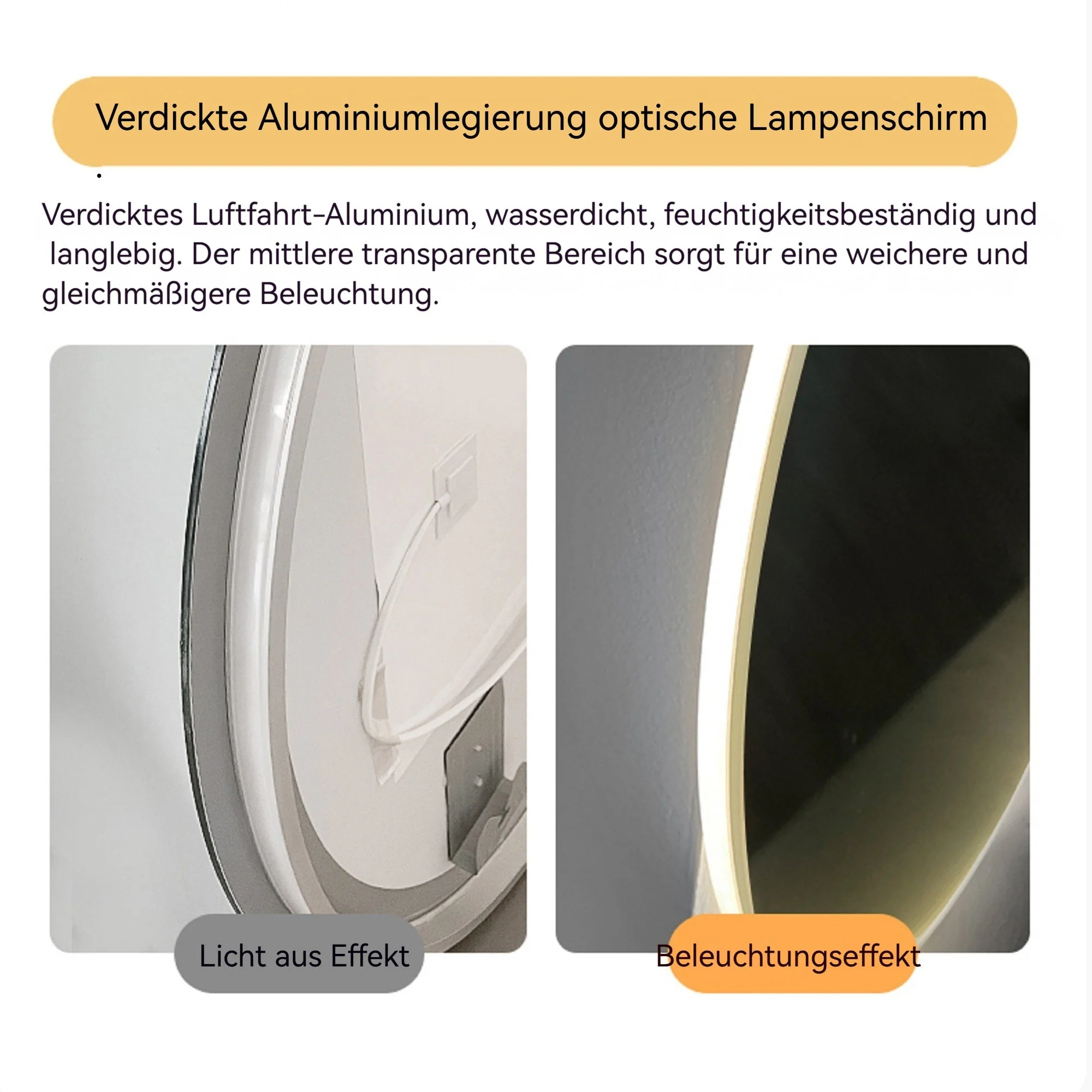 Frameless Oval Smart Mirror, 60x100cm Anti-Fog Touch Screen Bathroom, Glass - Image 6