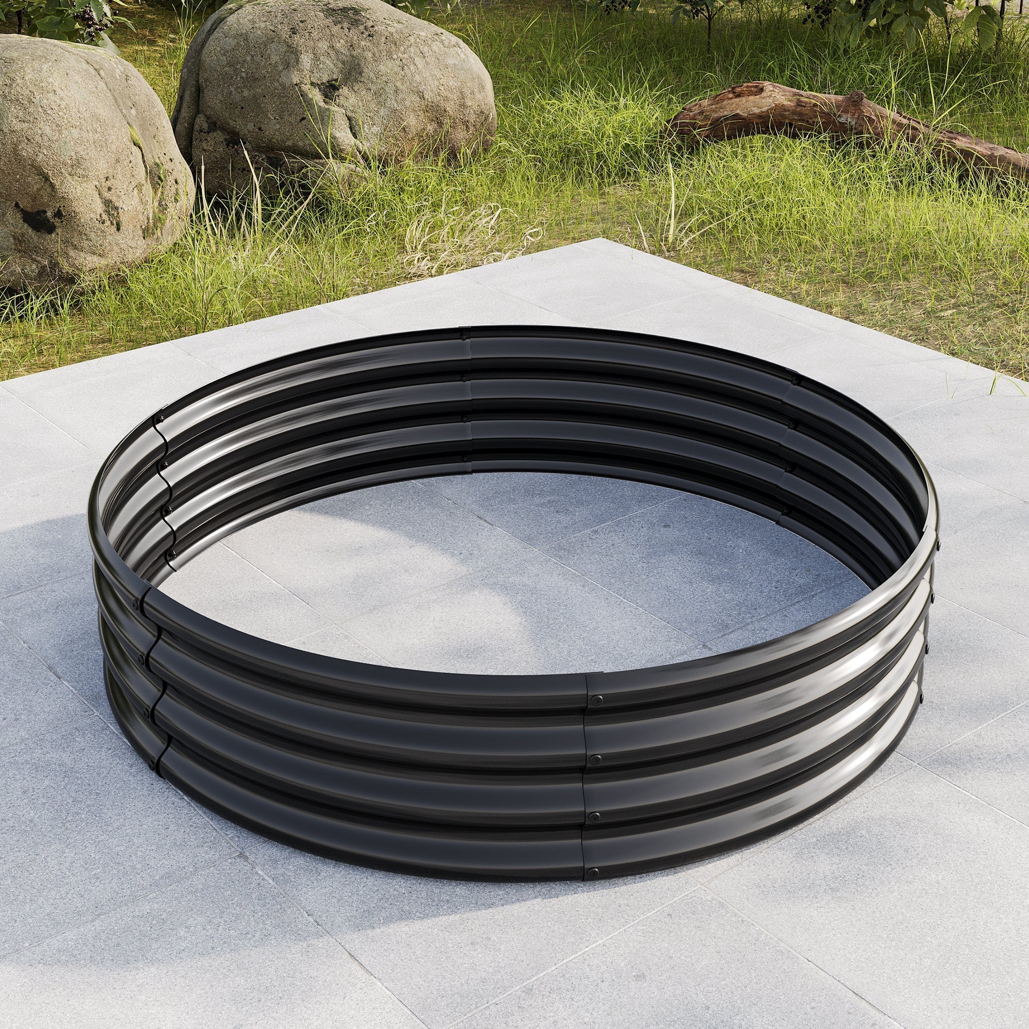 Galvanized Raised Garden Bed, Outdoor Planter for Vegetables, Fruits, Flowers, 2-Pack - Image 4