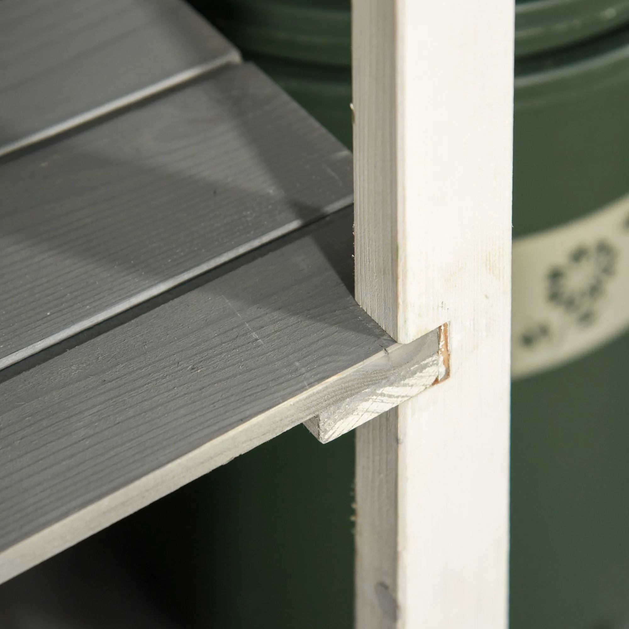 Garden Shed Tool Shed with Shelves Fir Black/Grey/White - Image 8