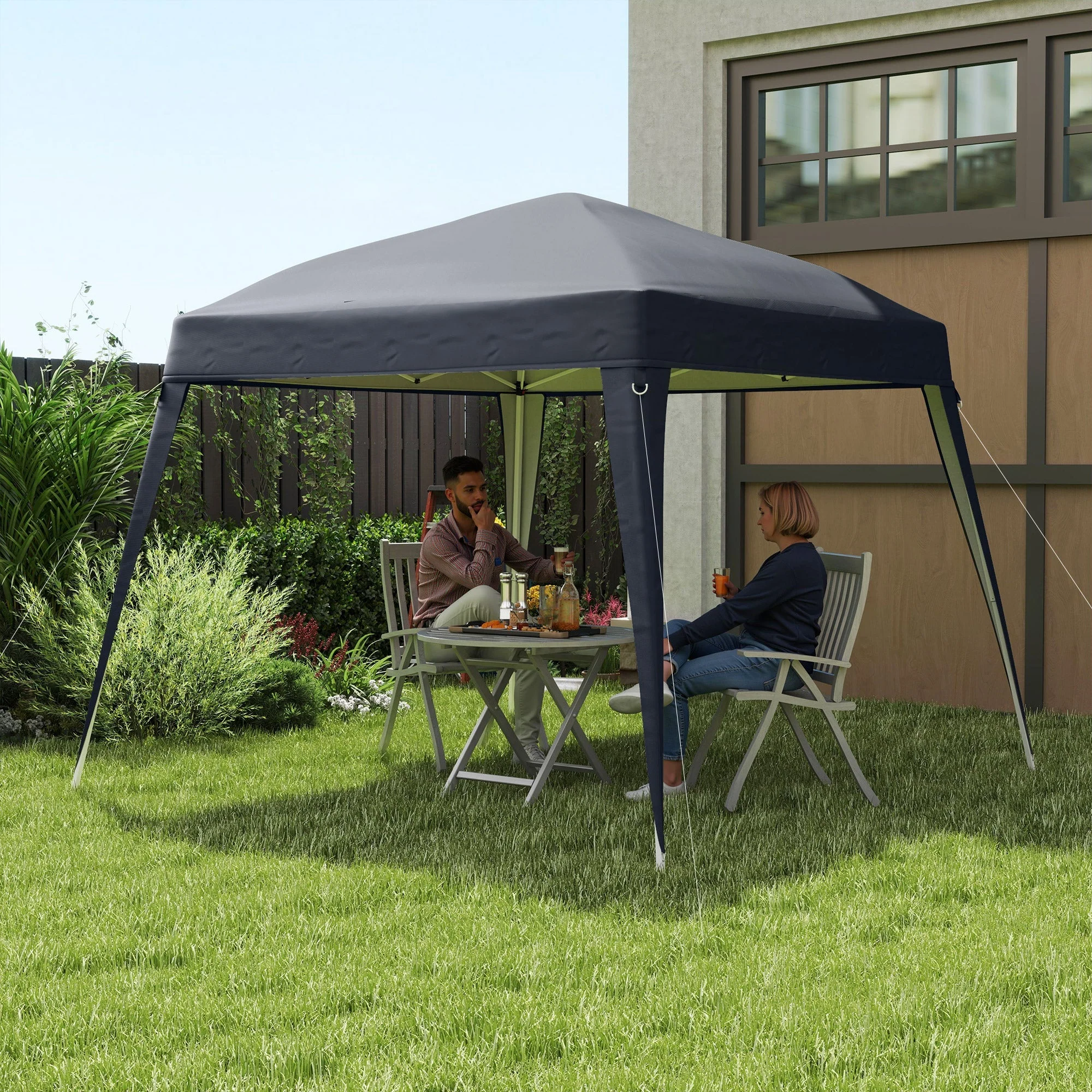 Gazebo Replacement Roof, 3x3m, Water-Repellent, Winter-Proof, Dark Grey - Image 2