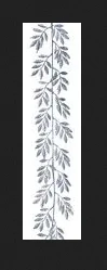 Glitter Leaf Garland 1.8M - Silver - Image 2