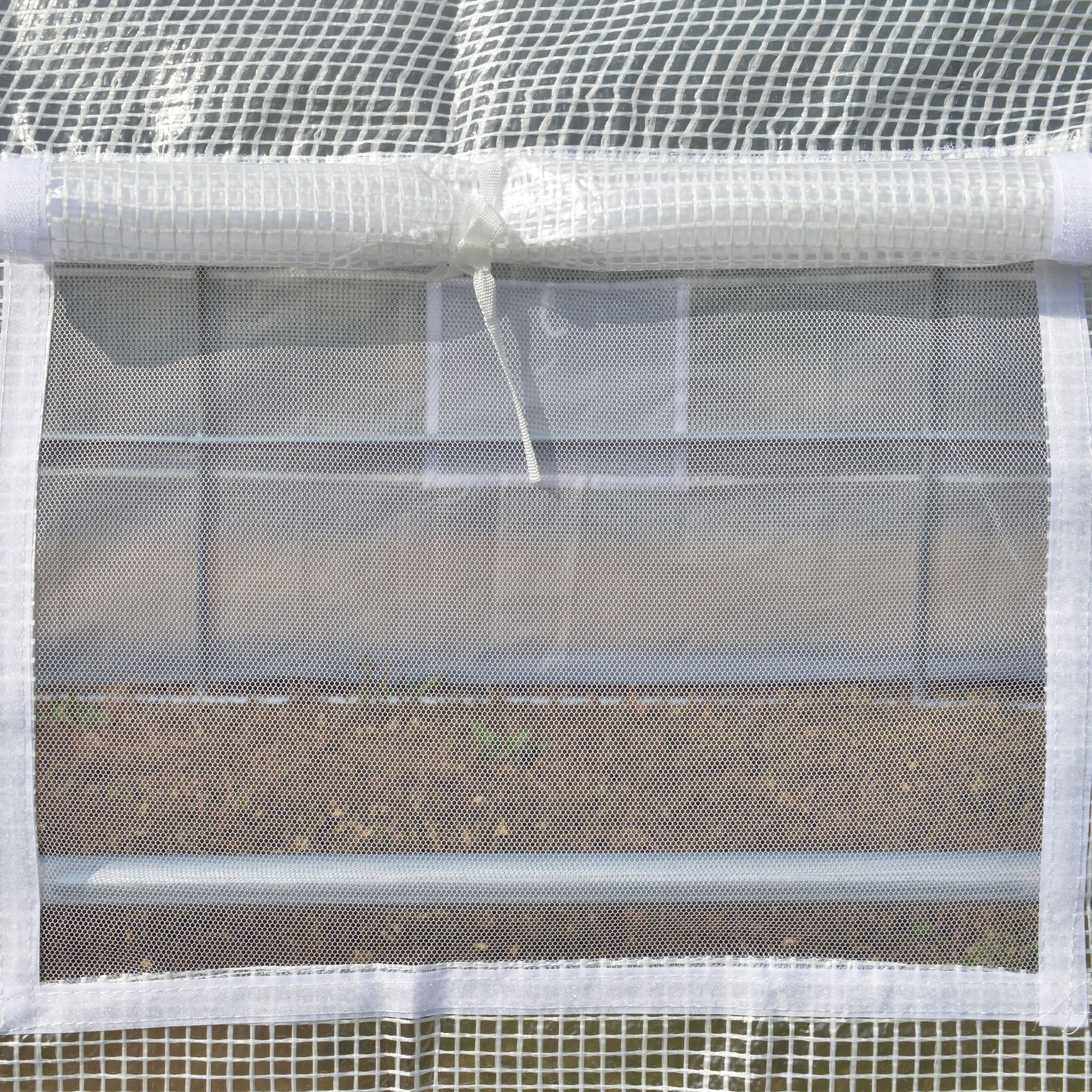 Greenhouse Foil 3.97 x 3.02 x 2m UV Protection Windproof Steel White - Image 7