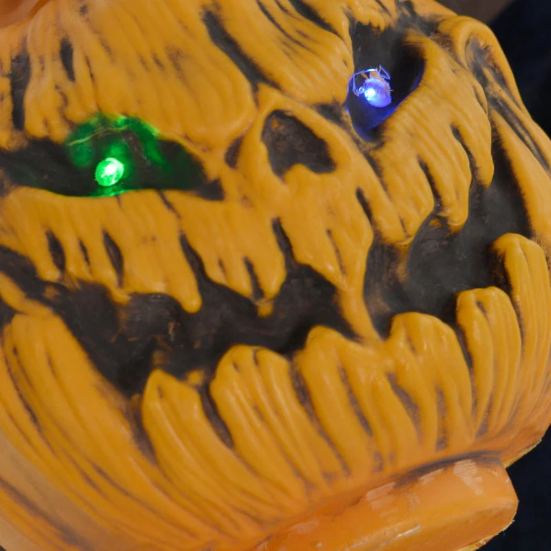 Halloween Witch Decoration, Broom, Glowing Eyes, Spooky Sounds, Flexible Arms - Image 8
