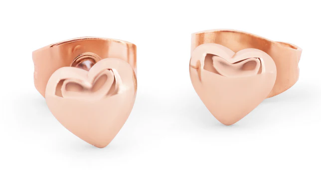Heart Stud Earrings RG