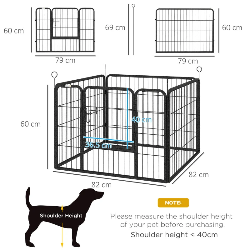 Heavy Duty Dog Playpen, 4 Panel Puppy Pen Foldable Kennel, Indoor Outdoor - Image 3