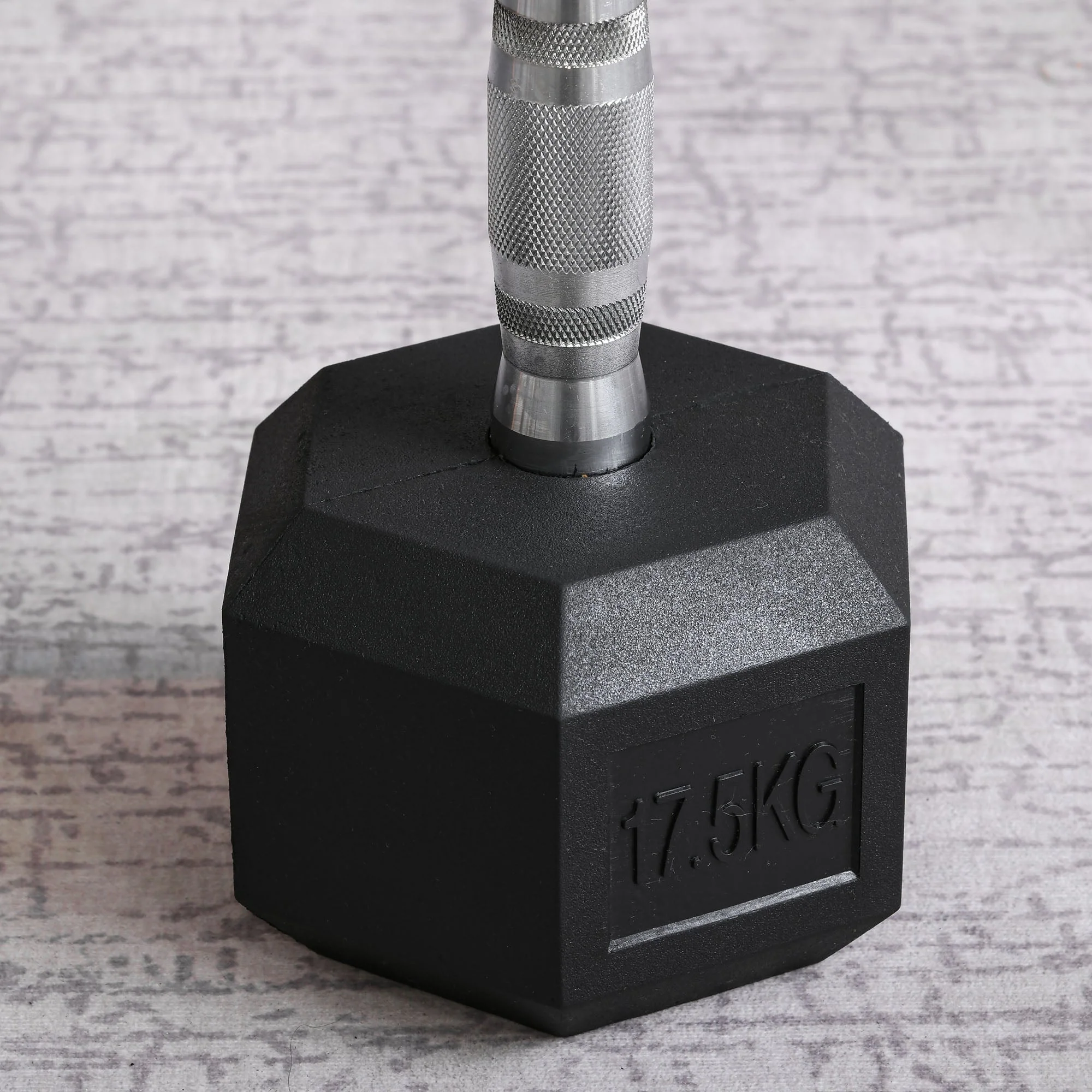 Hexagon Dumbbells 17.5kg Strength Training Black - Image 7