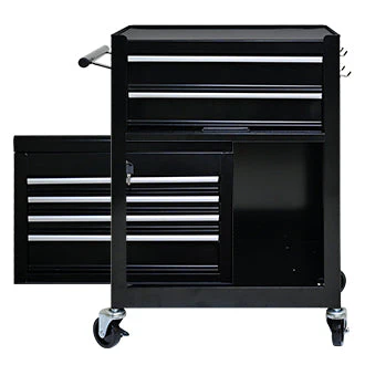 High-capacity Rolling Tool Chest, 6-Drawer Storage Cabinet with Wheels, Black - Image 2