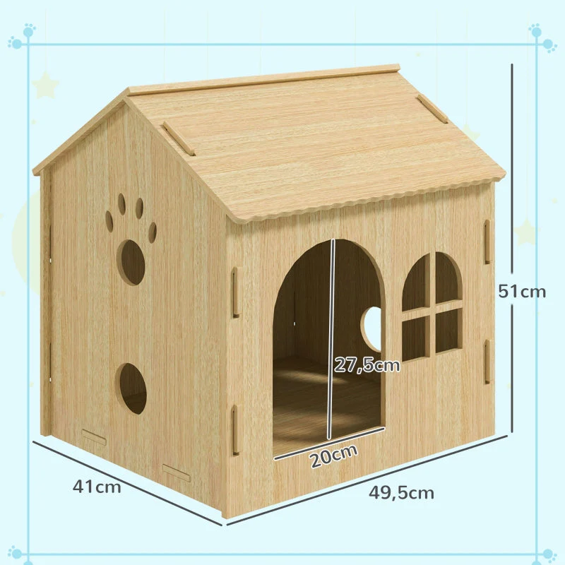 Indoor Dog/Cat House, Cute Design, MDF - Image 3