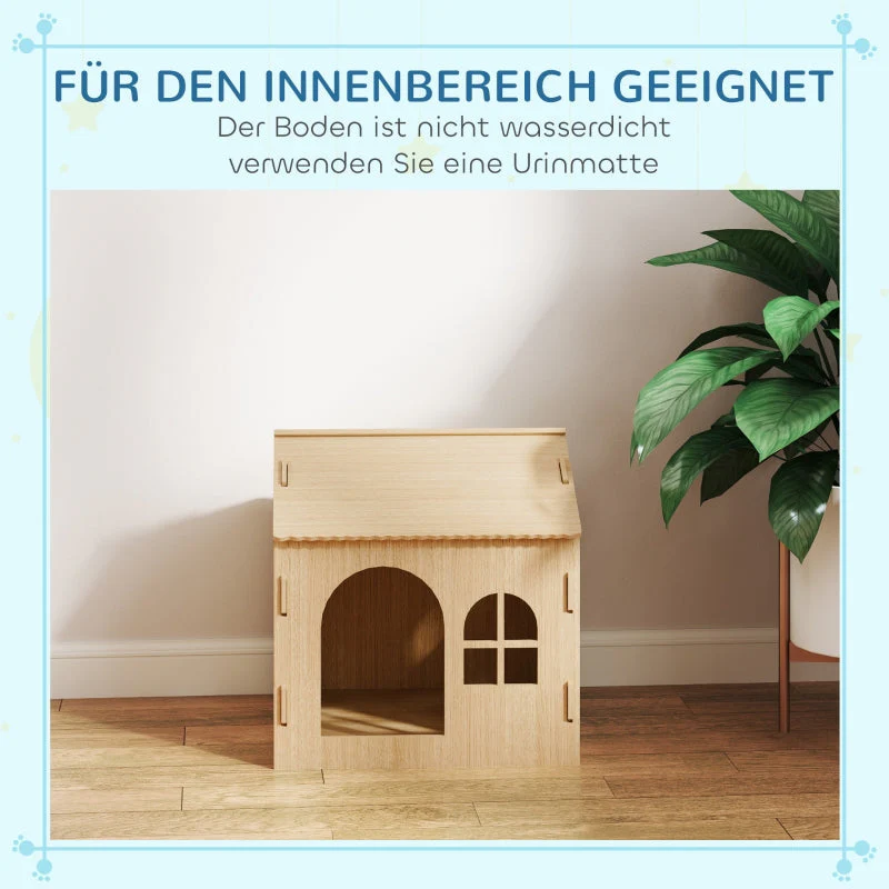 Indoor Dog/Cat House, Cute Design, MDF - Image 8