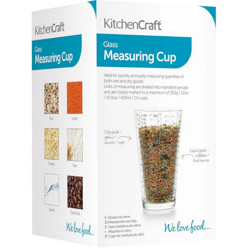 KC Measuring Cup 425ml Glass
