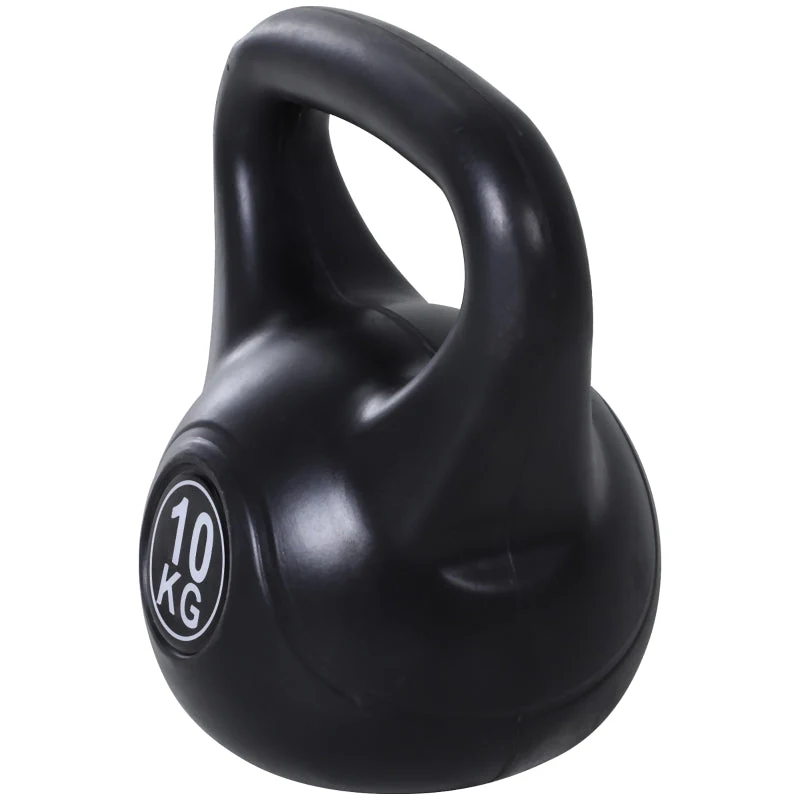 Kettlebell 10 kg Dumbbell Sand Filled Black - Image 7
