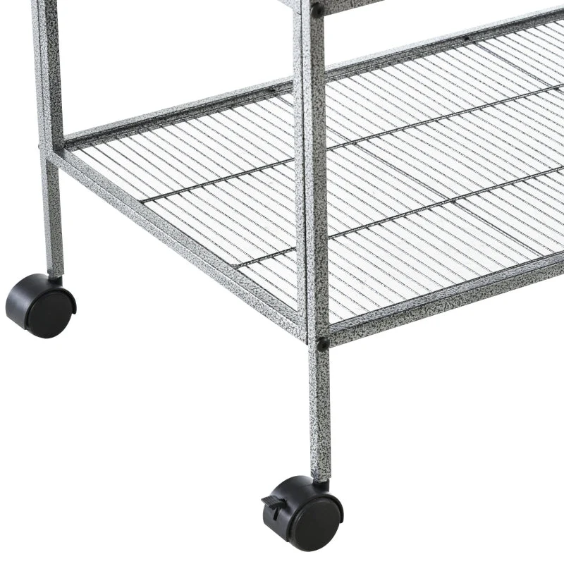 Large Bird Cage Parrot Cage with Divider, Slide Tray - 95 x 45.5 x 102 cm - Image 8