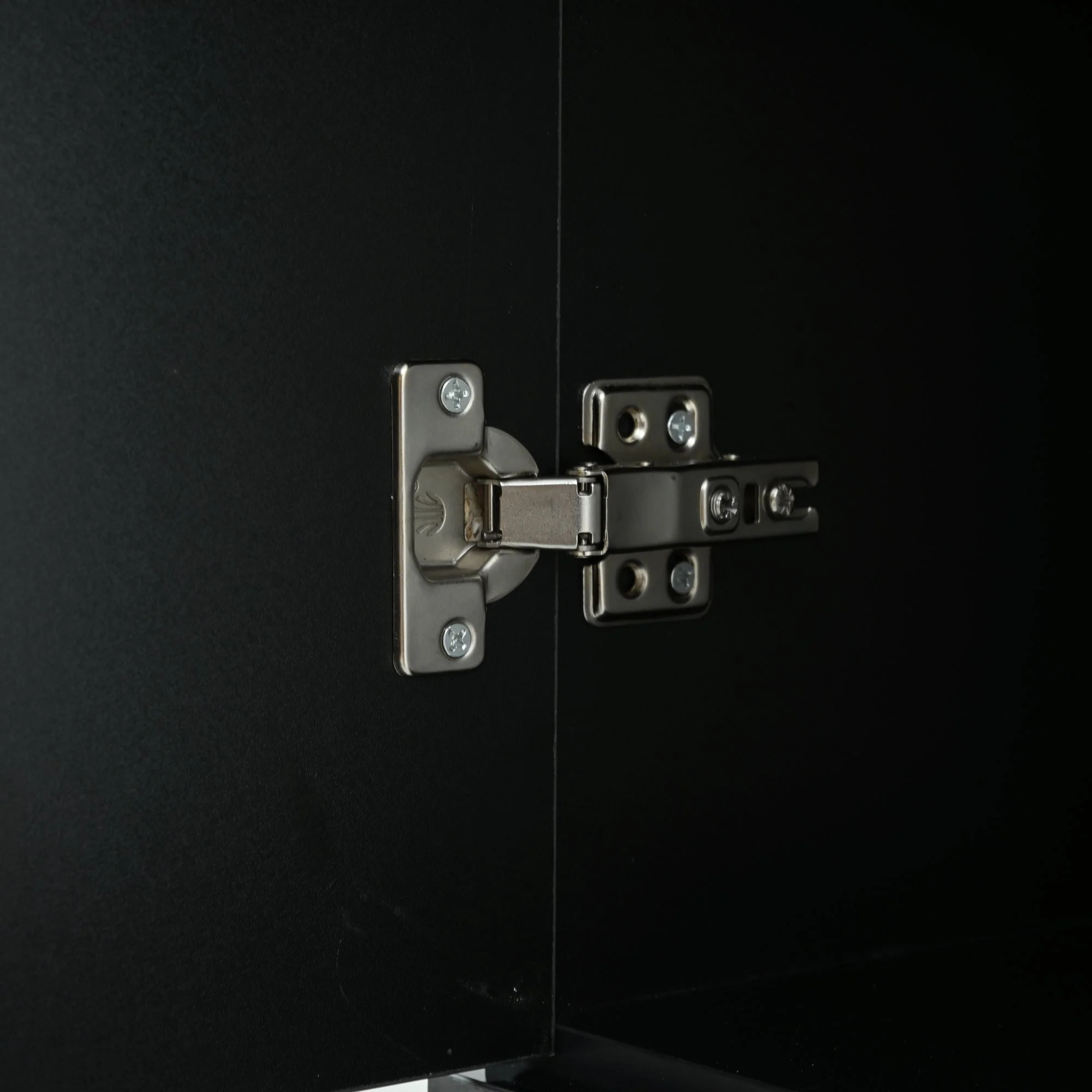 LED Display Cabinet Freestanding 2 Doors - Black - Image 10