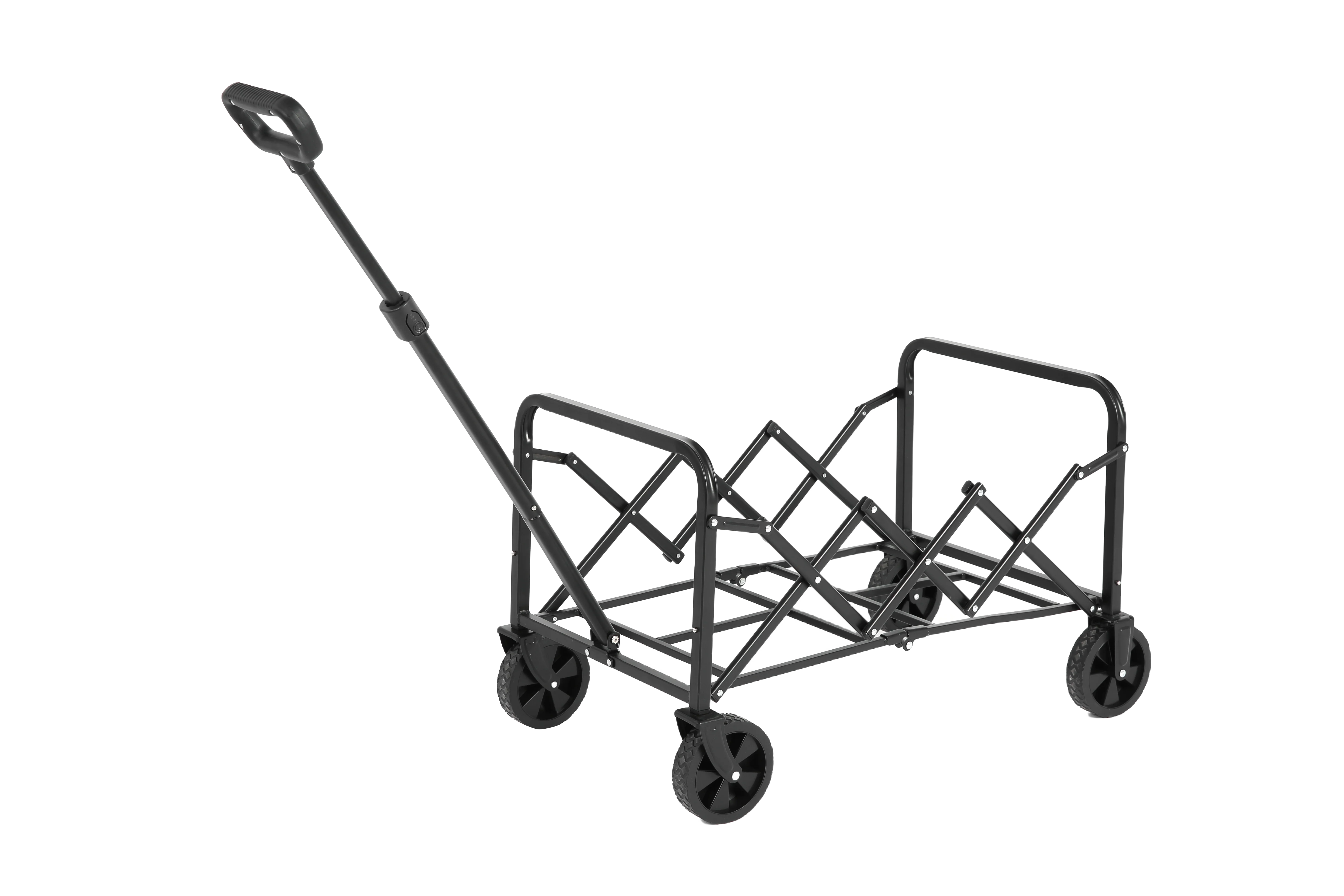 Lightweight Portable Heavy Duty Folding Beach Wagon Outdoor Utility Cart Army Green - Image 5