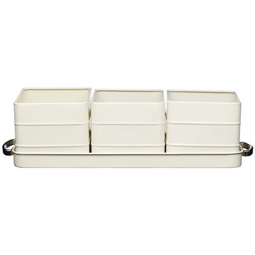 LN Herb Pots - Cream