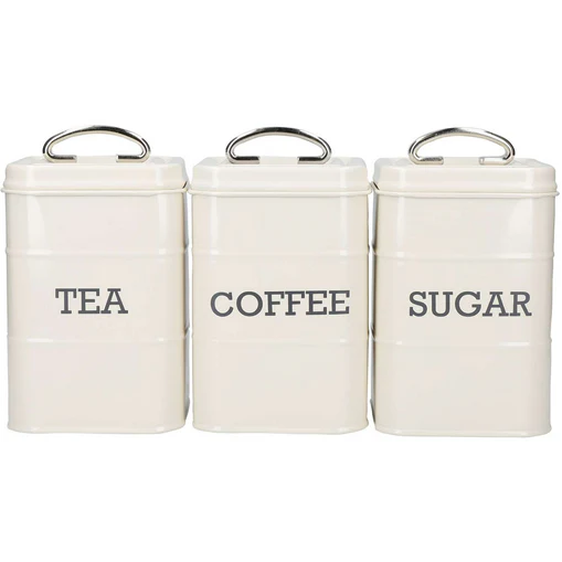 LN Tea Coffee Sugar Set - Cream