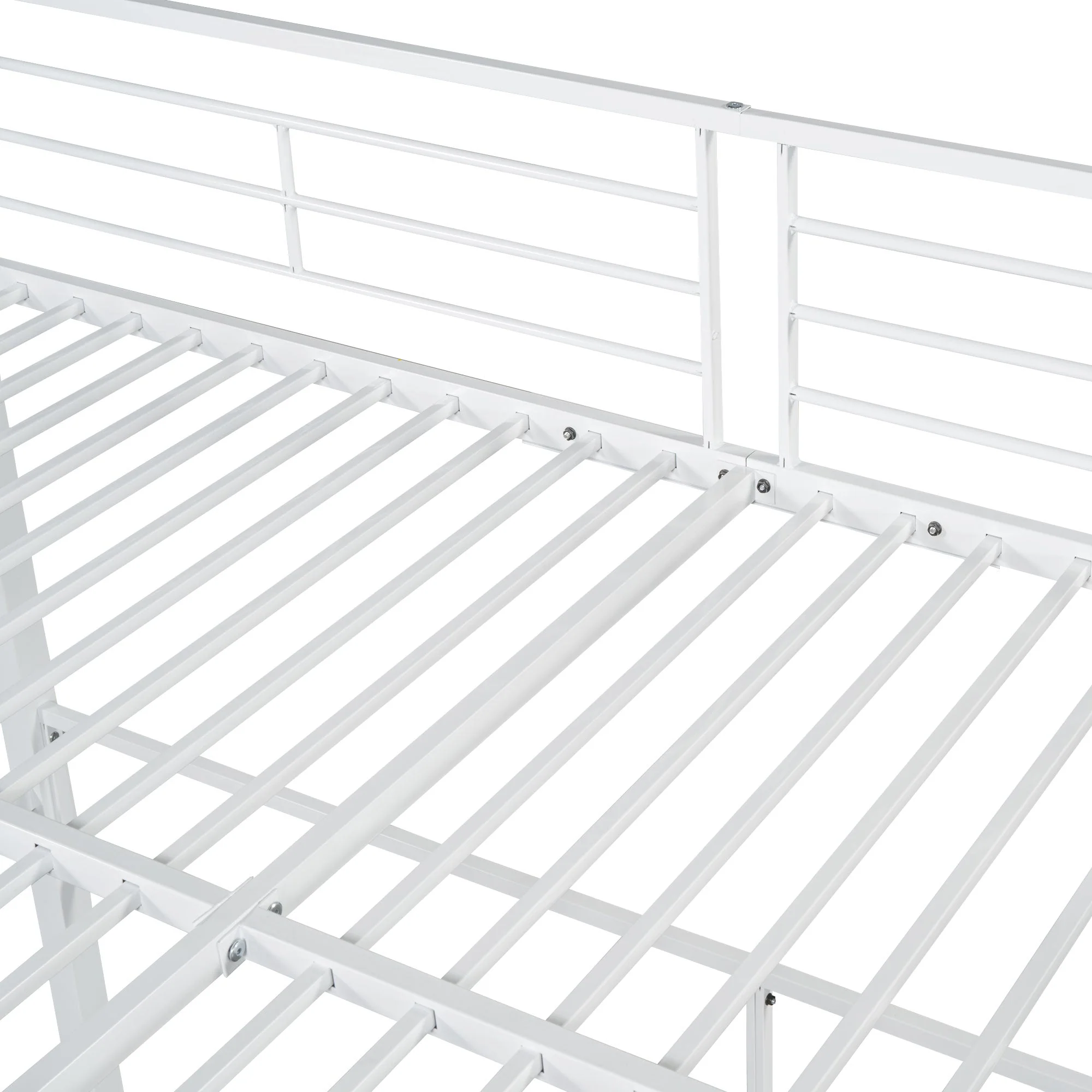 Loft Bed, Safety Ladder & Storage, White - Image 10
