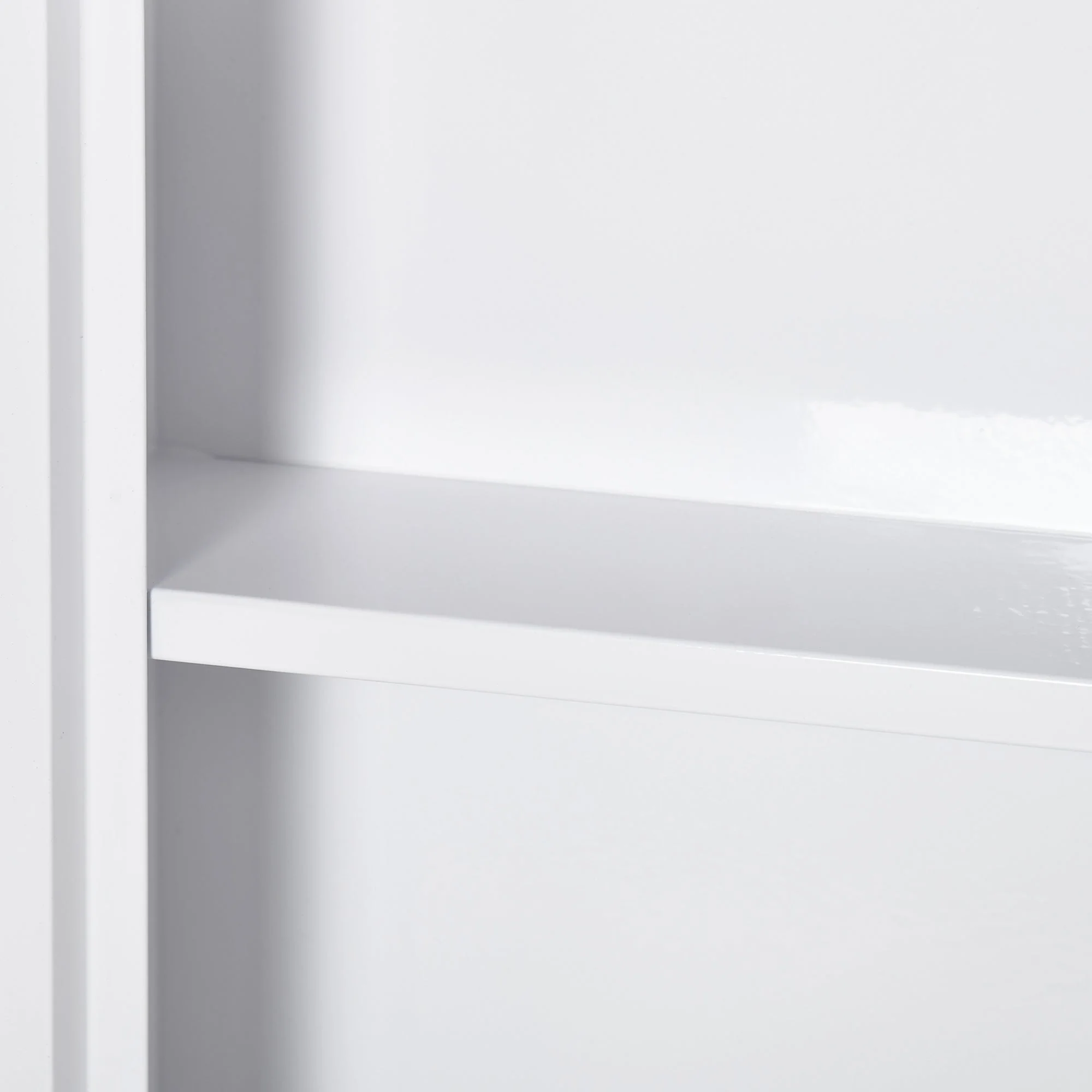 Medicine Cabinet First Aid 3 Inner Compartments Magnetic Closure 40x15x53.5 cm White - Image 8