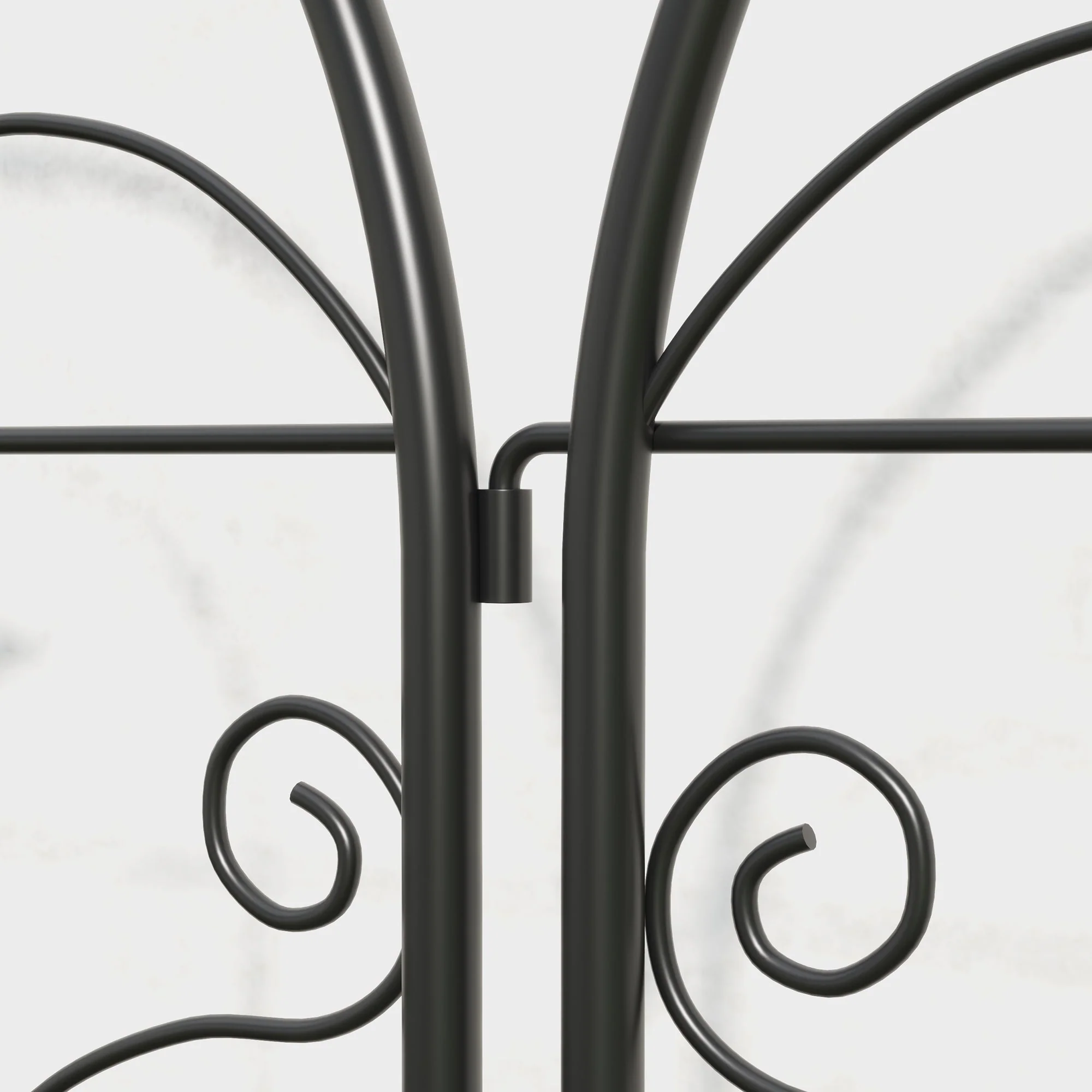 Metal Trellis 2-Pack Rustproof Bird Design 50x120cm Black - Image 8