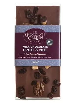 Milk Chocolate Fruit & Nut Bar 100g