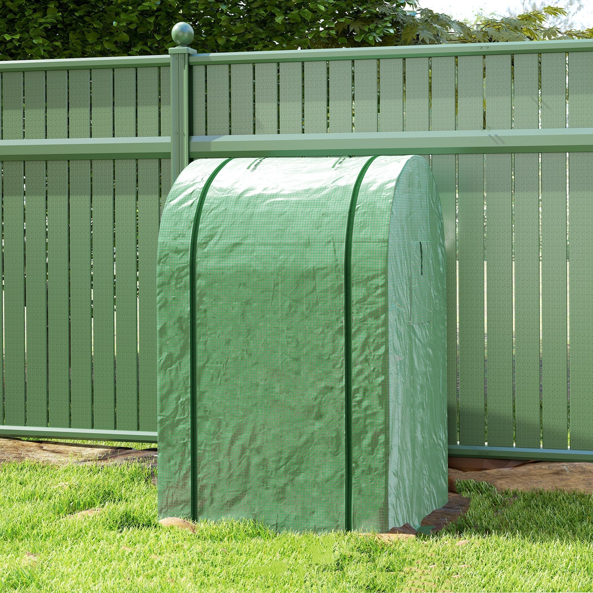 Mini Portable Greenhouse 94 x 94cm - Green - Image 7