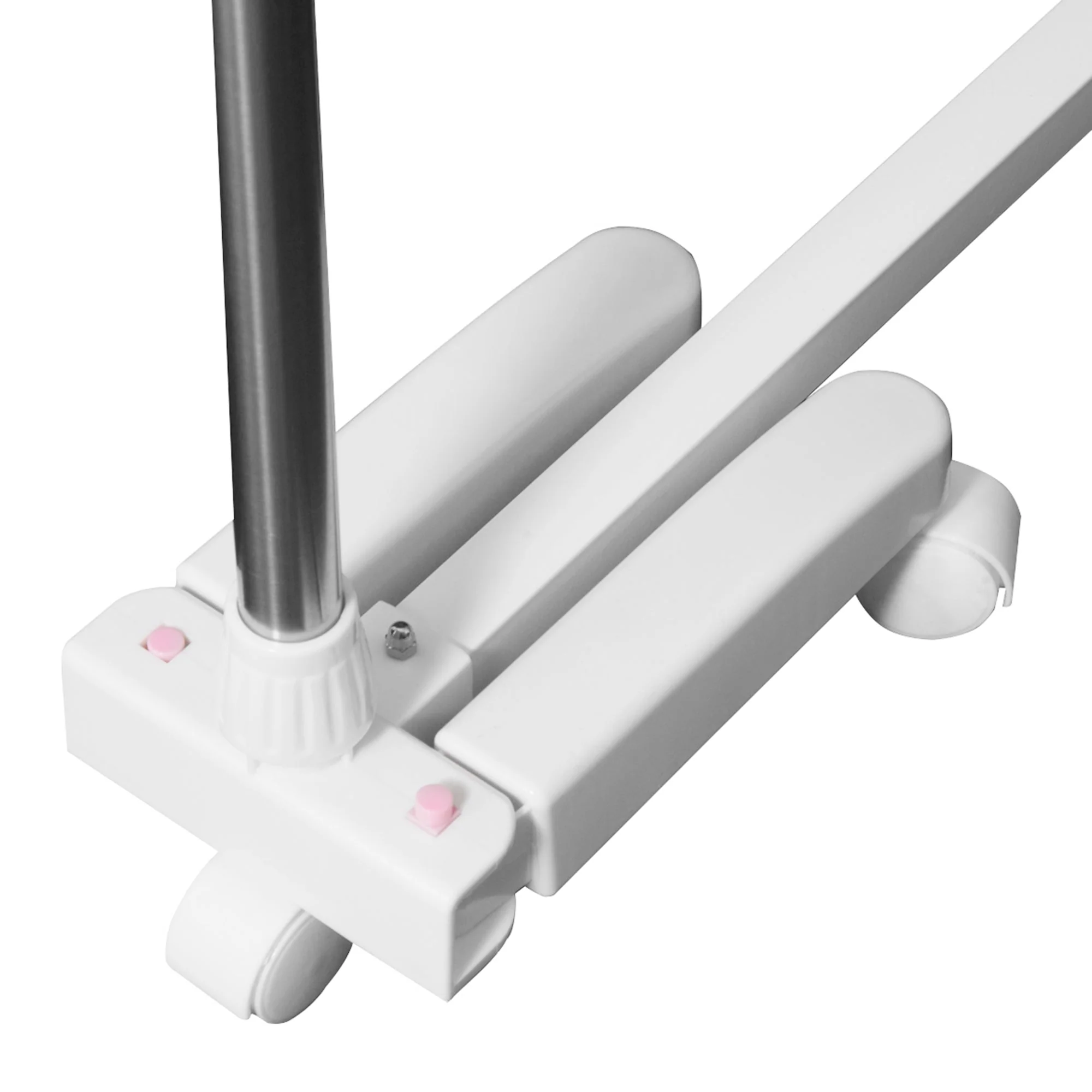 Mobile Clothes Airer, Foldable Tower Dryer 2 Levels, Silver - Image 7