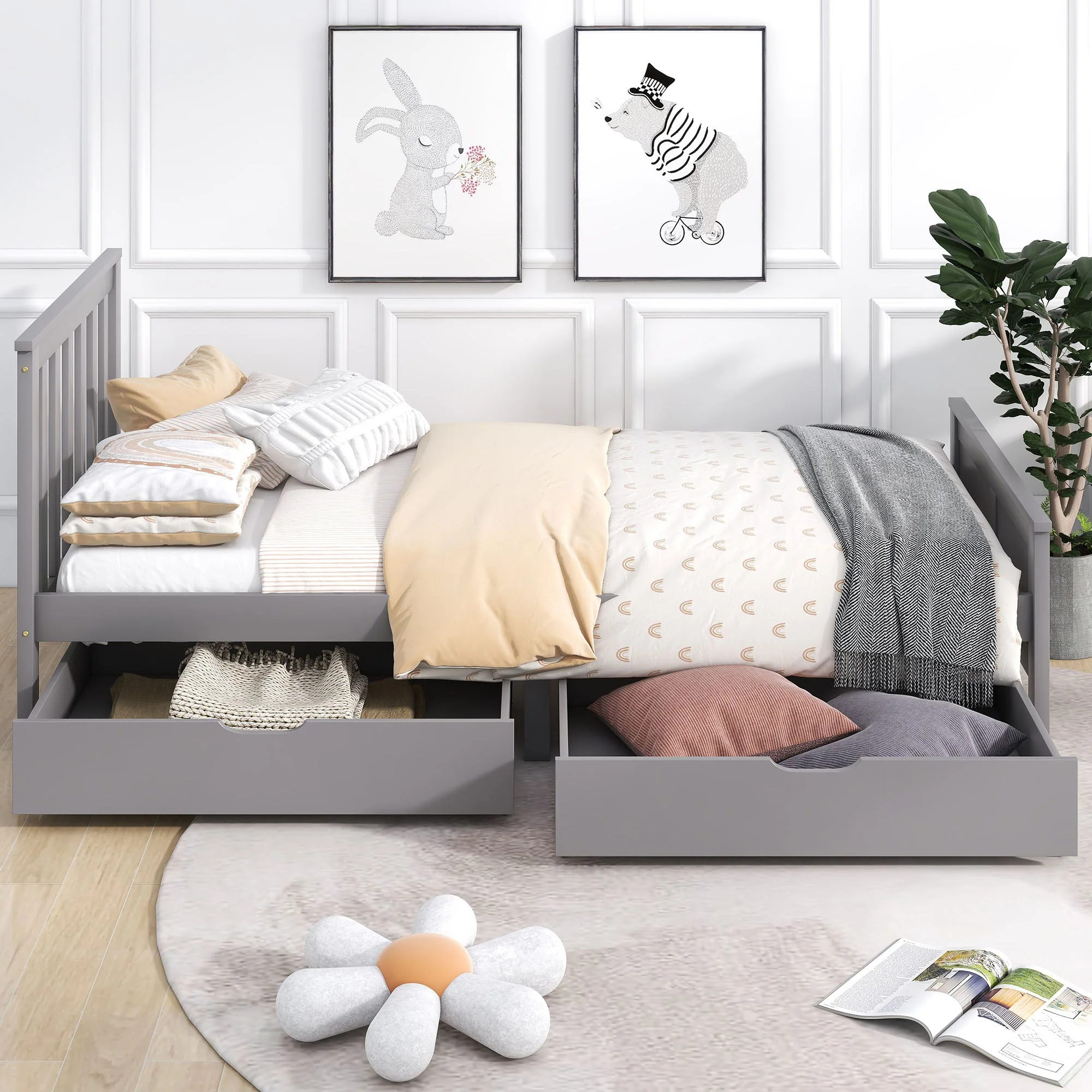 Modern TV Cabinet: Stylish, Elegant, High-Gloss White, Wood Look with Glass Shelves & LED Lighting - Image 21