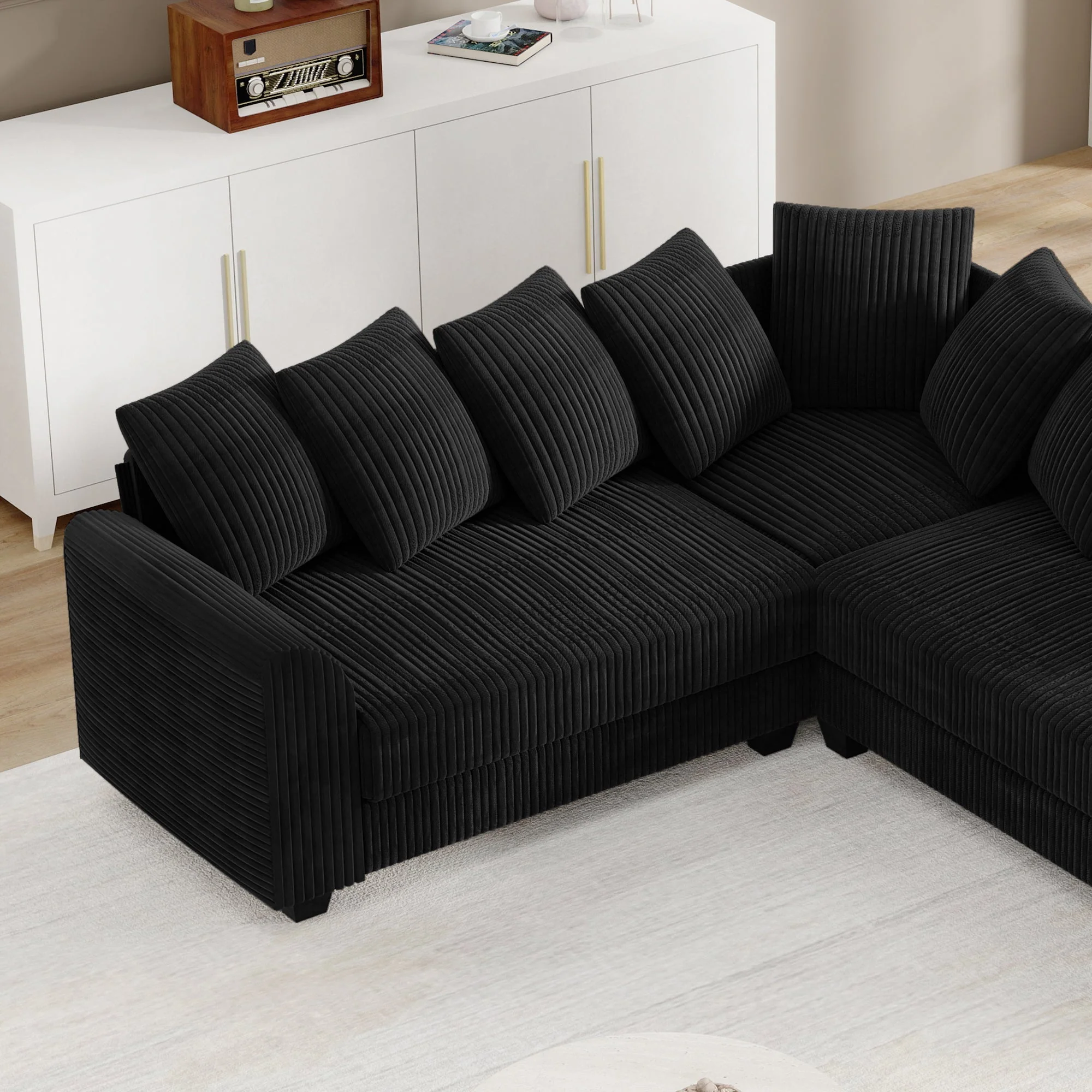 Modular Combination Sofa L-Shaped Corner Module Steering Cushions - Image 10