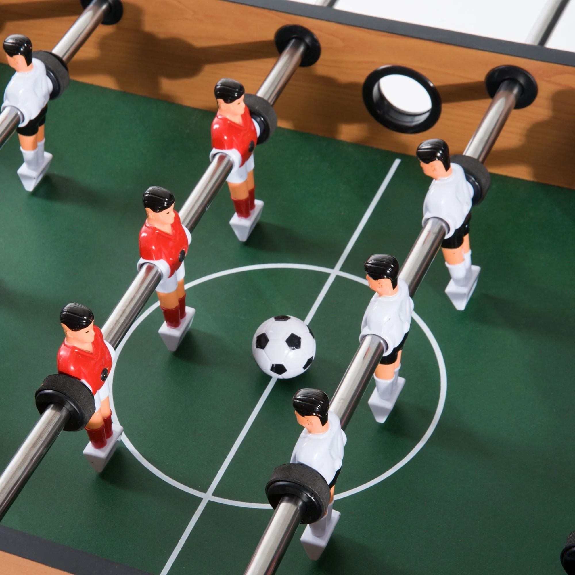 Multi-Game Table, 4-in-1 Football Hockey Table Tennis Billiards, MDF - Image 8