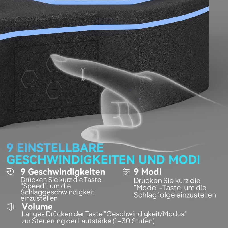 Music Boxing Machine, Bluetooth, 9 Speeds, Wall-Mounted, Black - Image 4