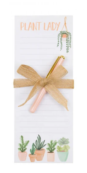 Notepad & Pen Plant Lady