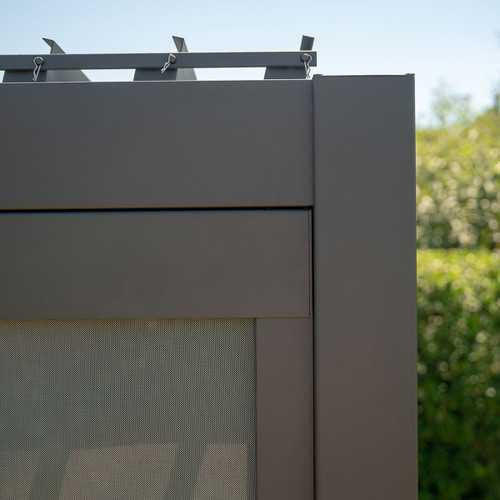 Nova - Titan Pergola Pull Down Screen - 4m - Grey - Image 2