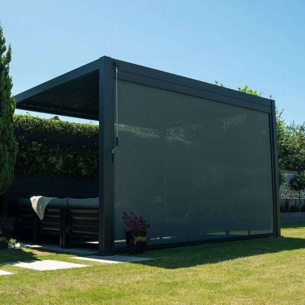 Nova - Titan Pergola Pull Down Screen - 4m - Grey - Image 6