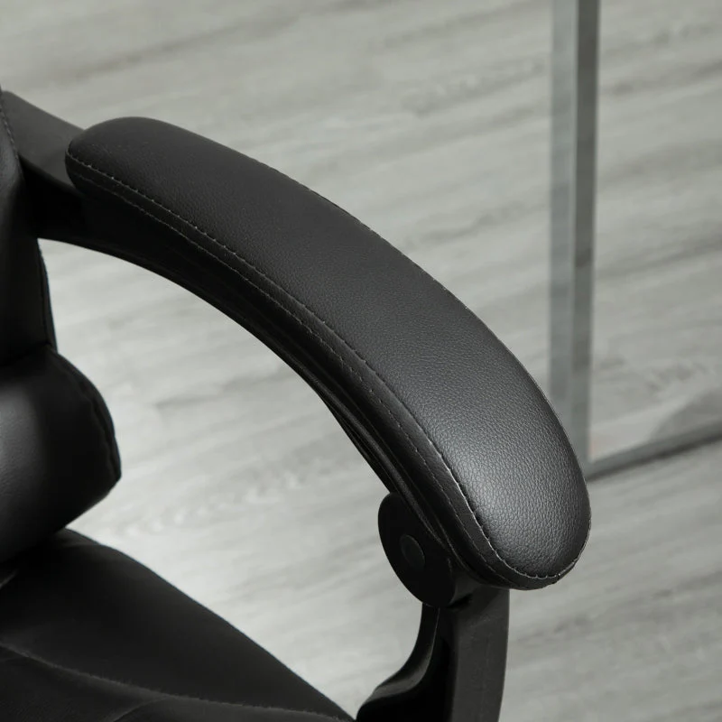 Office Chair, Footrest Desk Chair, Adjustable Backrest, Height Adjustable, Black - Image 7