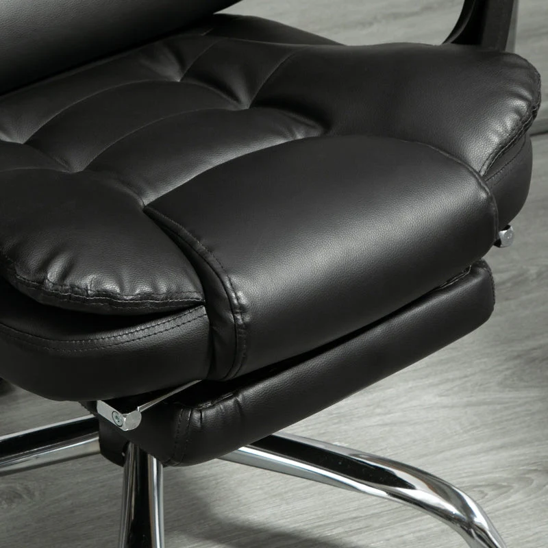 Office Chair, Footrest Desk Chair, Adjustable Backrest, Height Adjustable, Black - Image 8