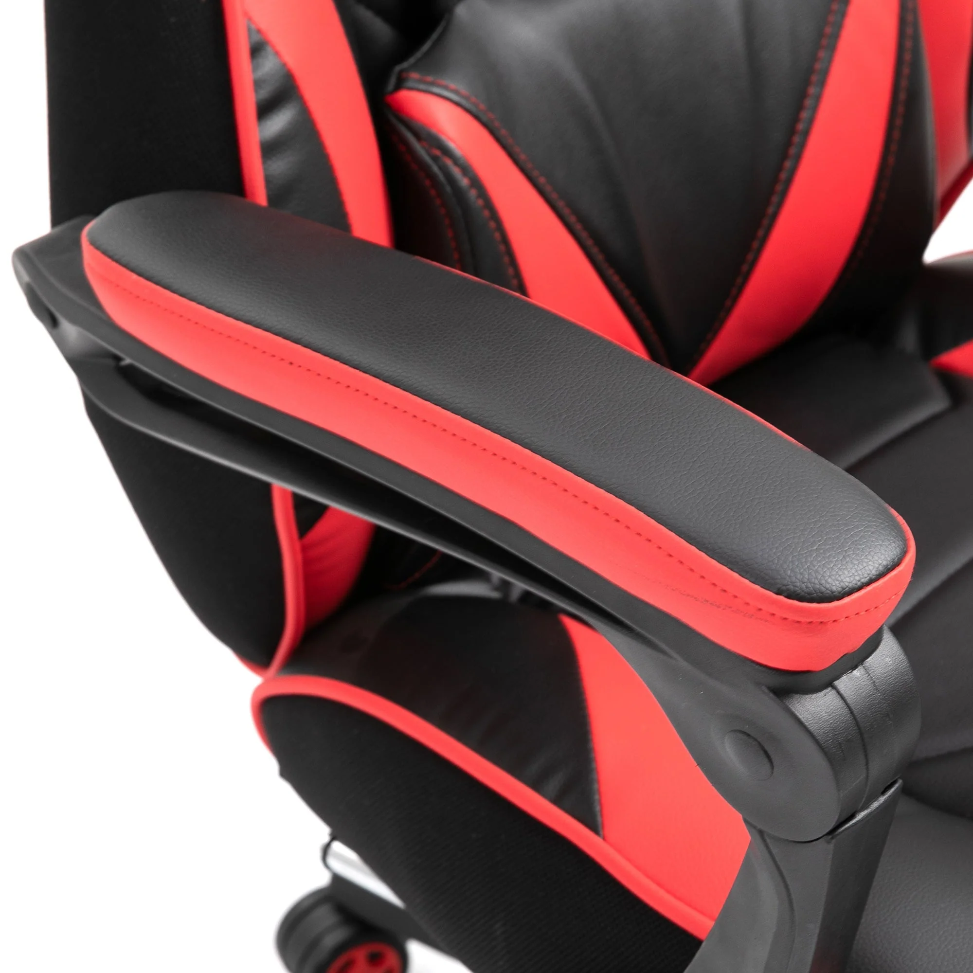 Office Chair Gaming Chair, Massage Function, Height Adjustable, Faux Leather Black - Image 8
