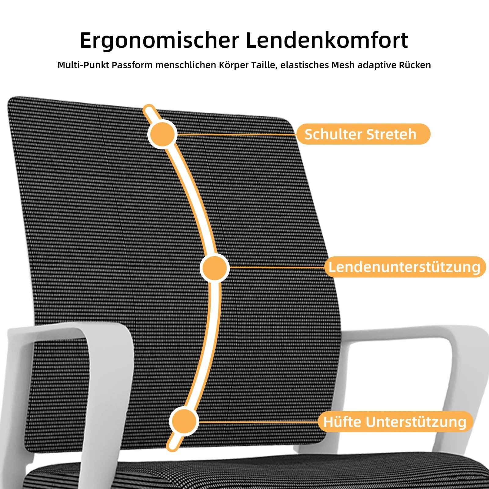 Office Chair, Minimalist Modern Soft & Comfortable, Metal Frame - Image 2