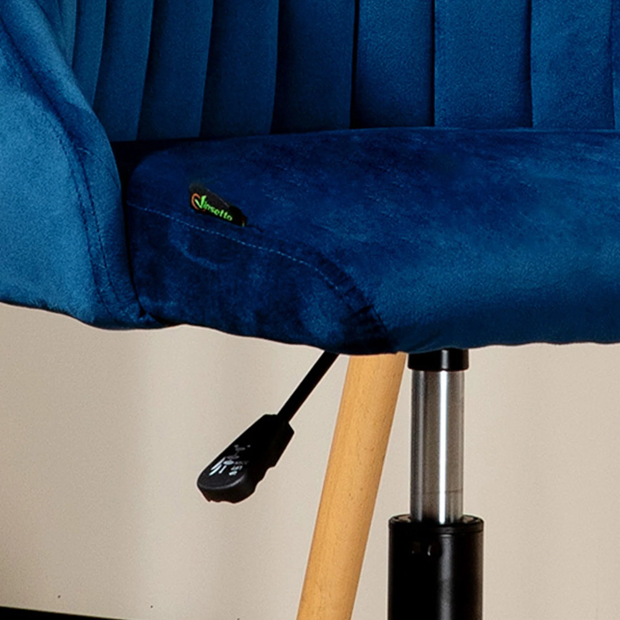 Office Chair Swivel Height Adjustable Ergonomic Desk Chair, Blue - Image 8
