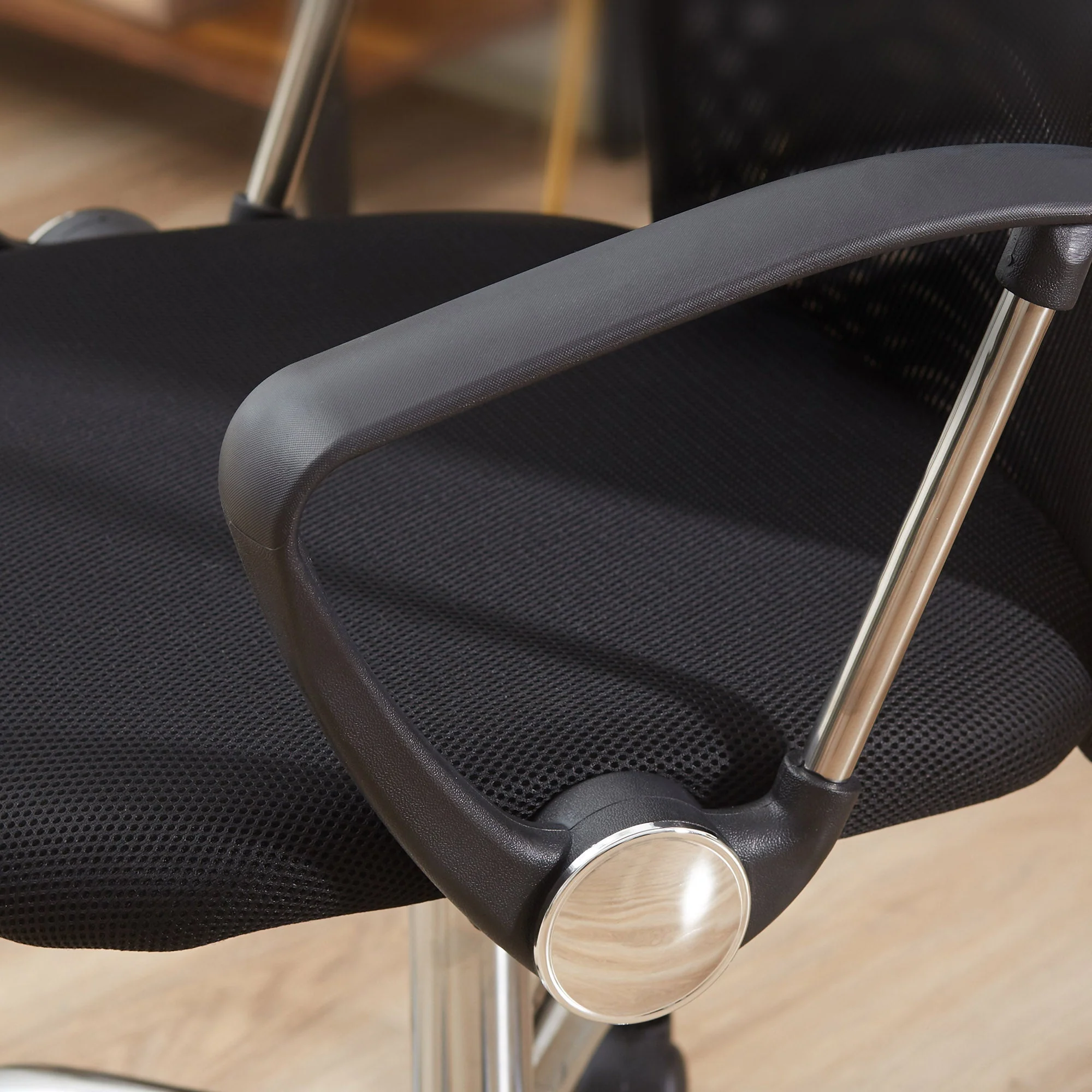Office Chair with Mesh, Ergonomic Gaming Swivel, Black - Image 8