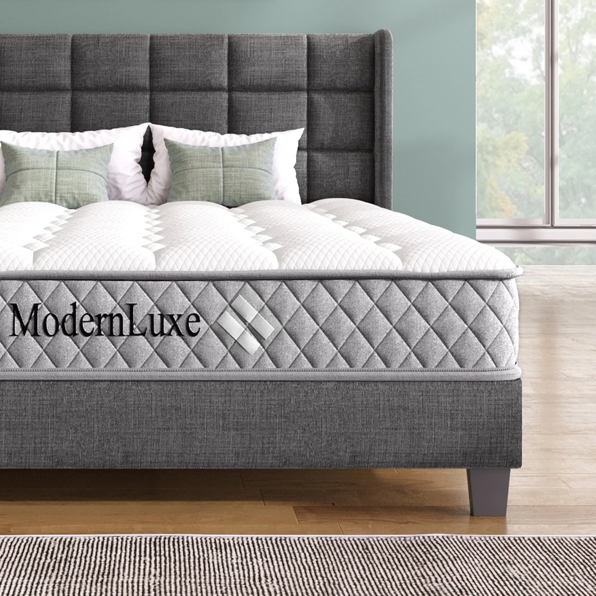 Orthopedic cold foam King mattress, 140x200 cm, 7-zone pocket spring core, H3 medium firm, 20 cm height, vacuum packed - Image 7